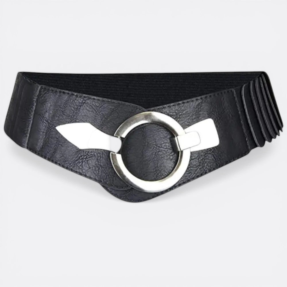 Grosse Ceinture Cuir Femme - Noir | Le monde de la ceinture