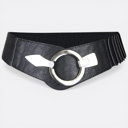 Grosse Ceinture Cuir Femme - Noir | Le monde de la ceinture