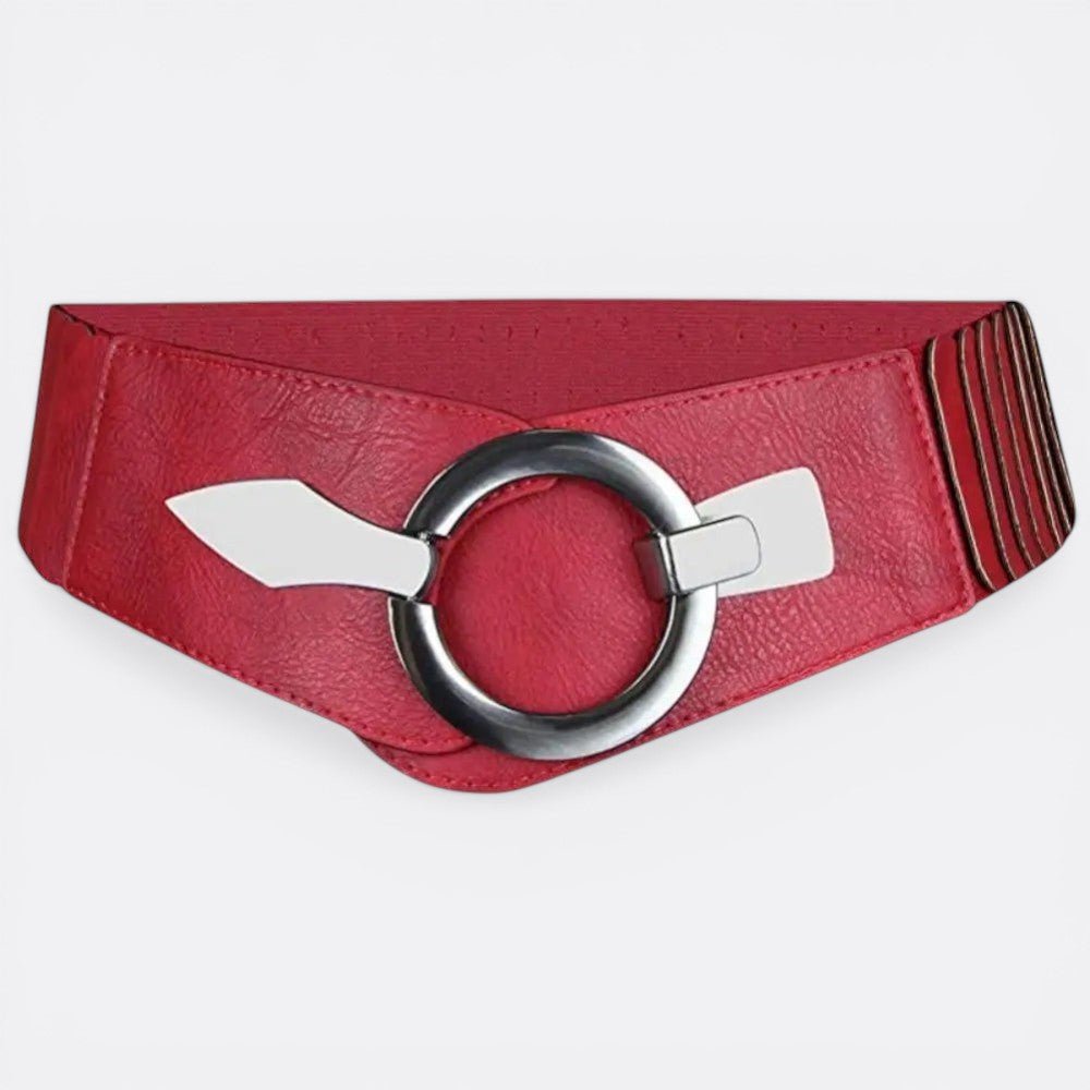 Grosse Ceinture Cuir Femme - Rouge | Le monde de la ceinture