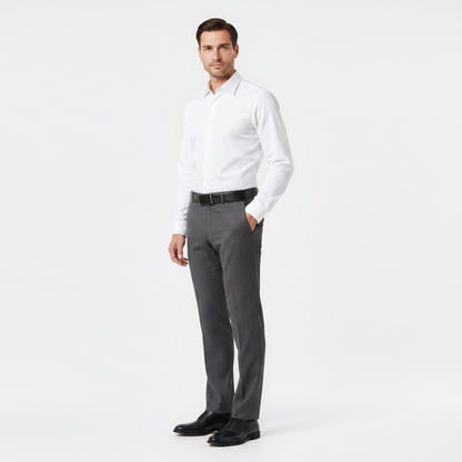 Mannequin homme portant la Grosse Ceinture Homme — style business — Le Monde de la Ceinture